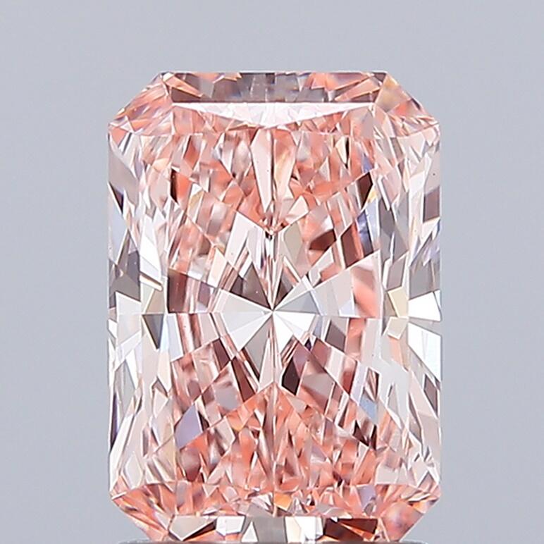 2.01carat, Fancy color, VS1 clarity, 0 cut, EX polish, EX symmetry, SLT fluorescence, IGI lab, 772679483 certificate, lab grown, diamond