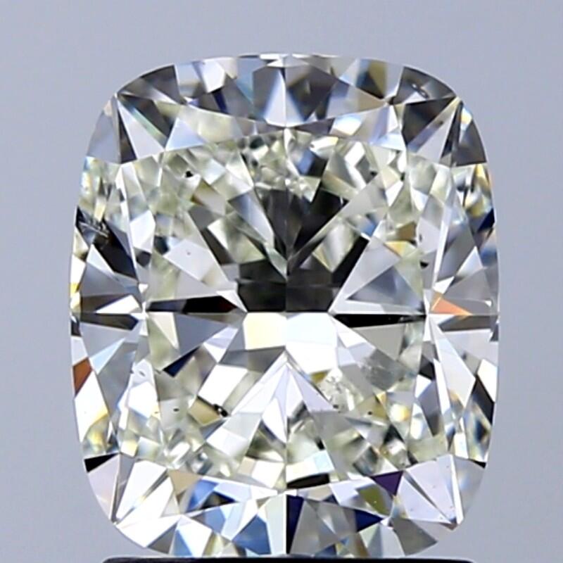 2.00carat, K color, SI1 clarity, 0 cut, EX polish, EX symmetry, MED fluorescence, GIA lab, 7541692978 certificate, diamond