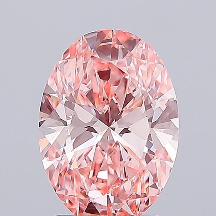 2.58carat, Fancy color, VS1 clarity, 0 cut, EX polish, EX symmetry, SLT fluorescence, IGI lab, 775608279 certificate, lab grown, diamond