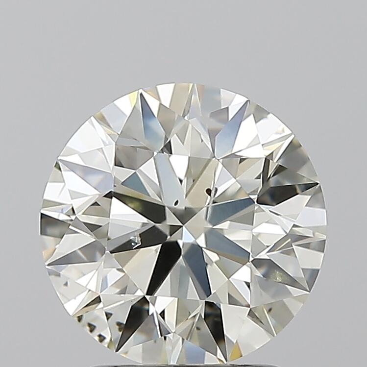 2.01carat, M color, SI2 clarity, EX cut, EX polish, EX symmetry, FNT fluorescence, GIA lab, 7566044547 certificate, diamond